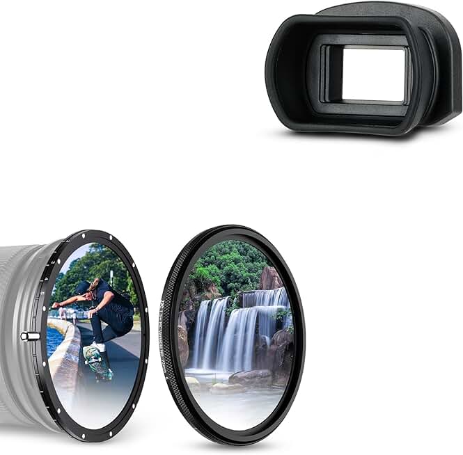 Eyecup Eyepiece Viewfinder with Variable ND Filter