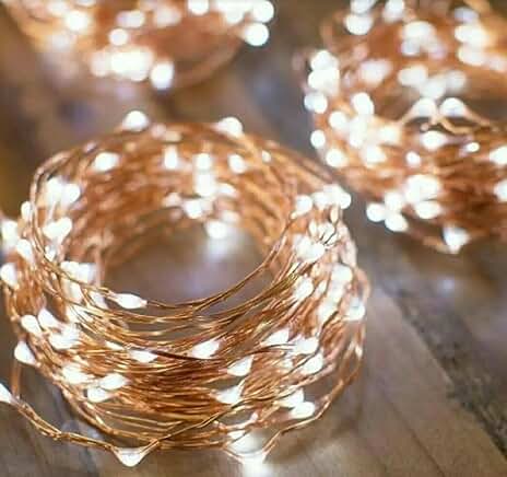Warm White USB String Lights for Decor, 66 ft