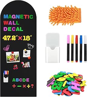 Magnetic Wall Chalkboard, 47.2" x 18" Self-Adhesive Blackboard