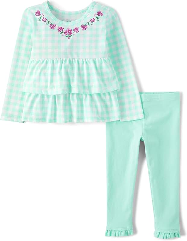 Baby Girl and Toddler 2-Piece Playwear Set