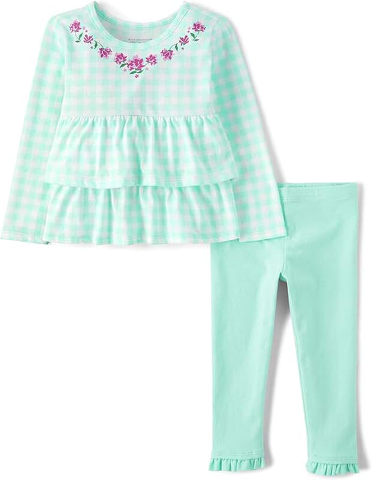Baby Girl and Toddler 2-Piece Playwear Set
