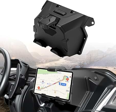 Adjustable Tablet and Phone Holder for UTV Storage