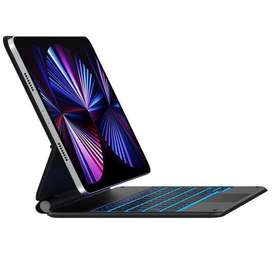 '-Style Keyboard Case for iPad Pro 11 2021 - Thin, Backlit, Wireless Keyboard with Trackpad for iPad Pro 11 inch 2021 3rd & 2nd & 1st Gen, iPad Air 5th/4th Gen, Slim Rugged Folio (Black)