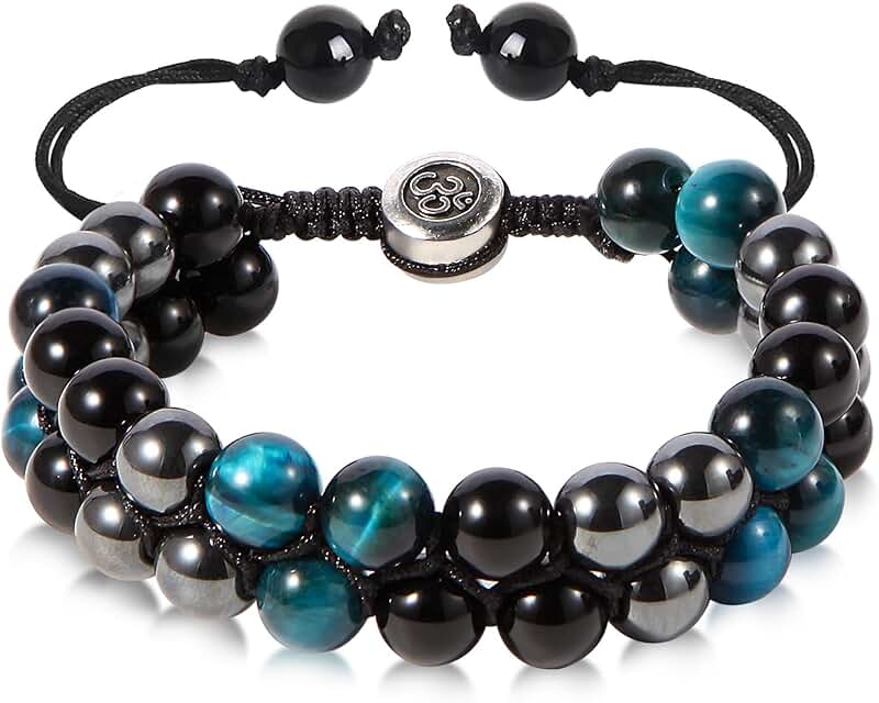 Triple Protection Handmade Crystal Bracelet for Balance and Energy