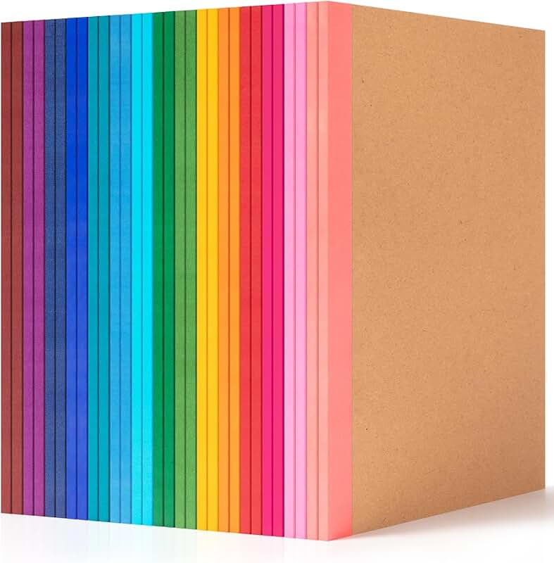 30 Pack A5 Lined Kraft Cover Notebooks