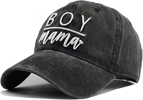 Women's Embroidered Vintage Distressed Baseball Cap