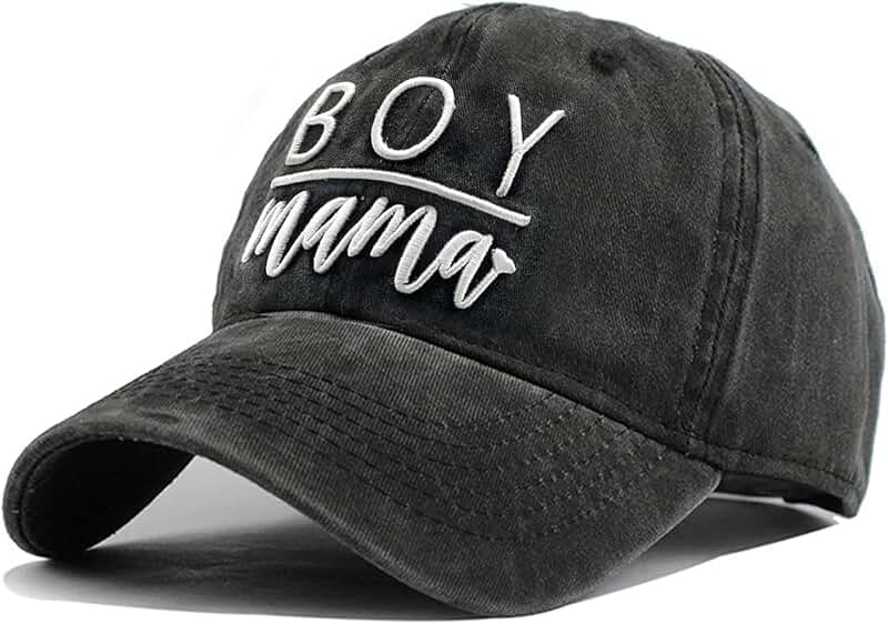 Women's Embroidered Vintage Distressed Baseball Cap