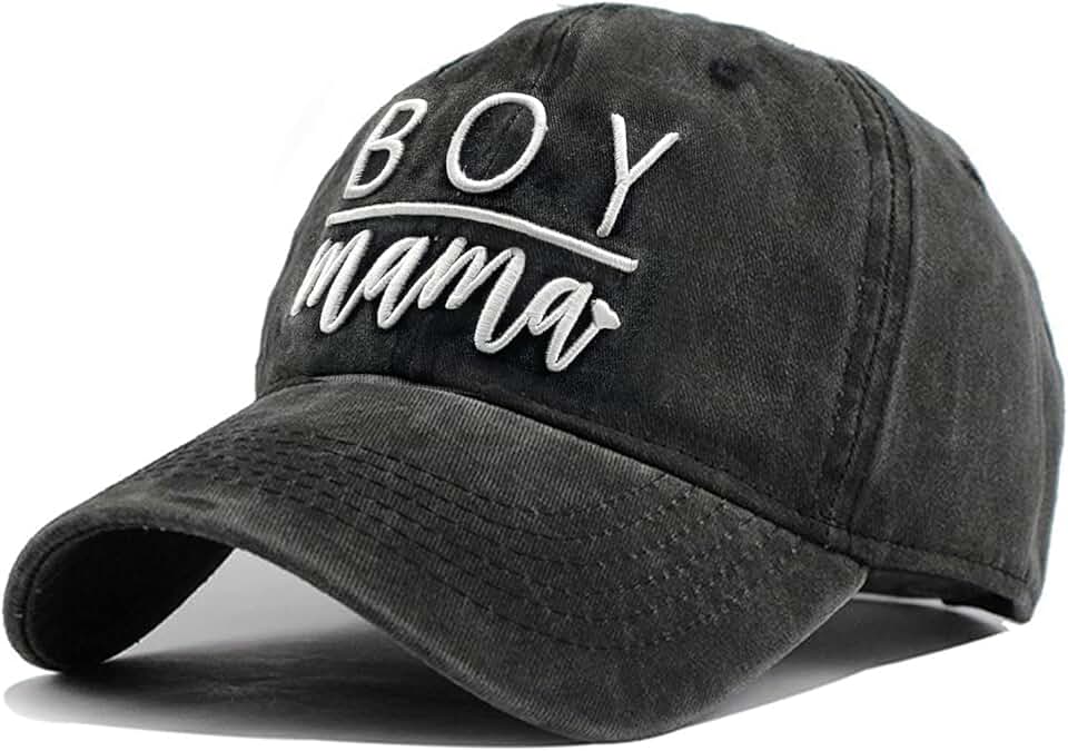Women's Embroidered Vintage Distressed Baseball Cap
