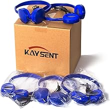 Bulk Pack of 25 Dark Blue Earbuds for School and Travel