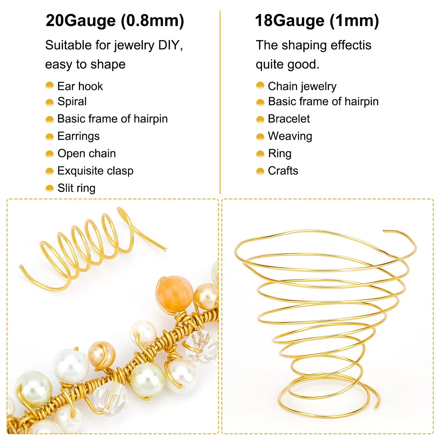 20 Gauge Tarnish-Resistant Aluminum Jewelry Beading Wire