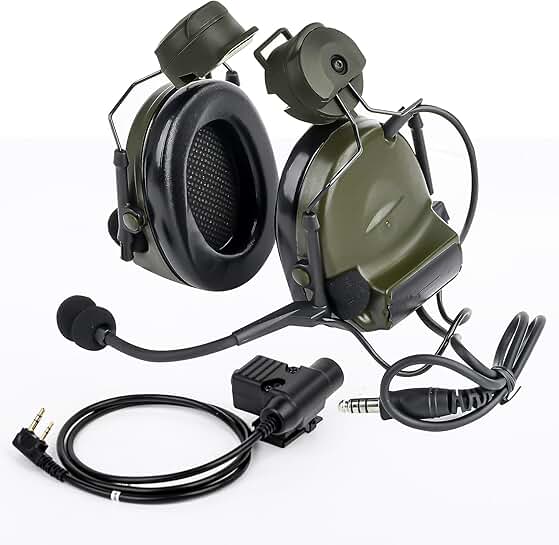Tactical Airsoft Wargame Headset with Microphone