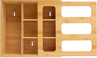 Bamboo Resealable Bag Storage Organizer