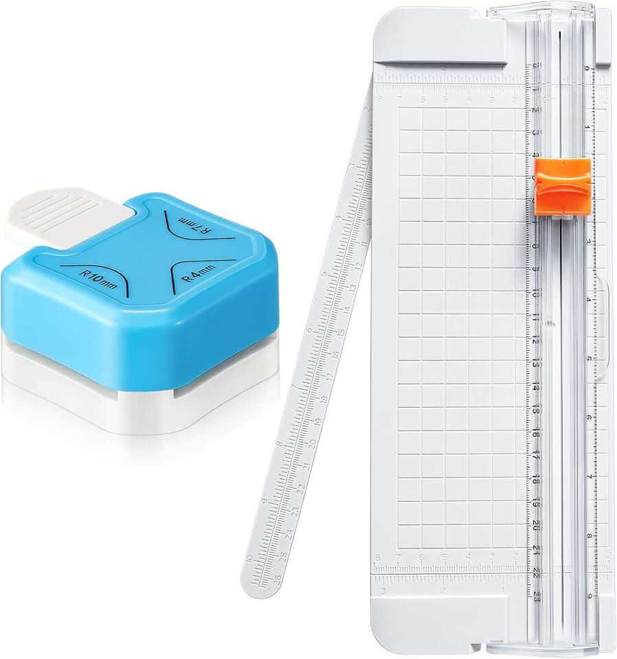 2-Piece Corner Rounder Punch Set with Ruler