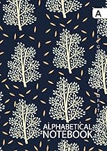 Large A4 Notebook with Alphabetical Index and Tree Cover