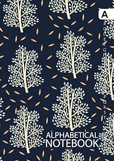Large A4 Notebook with Alphabetical Index and Tree Cover