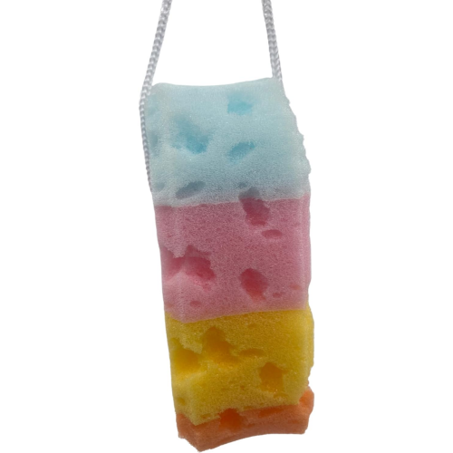 MODAIO-Soft Bath Sponge for Women, Men, Teenager, Body Wash Sponges - 5" x 3" x 2"