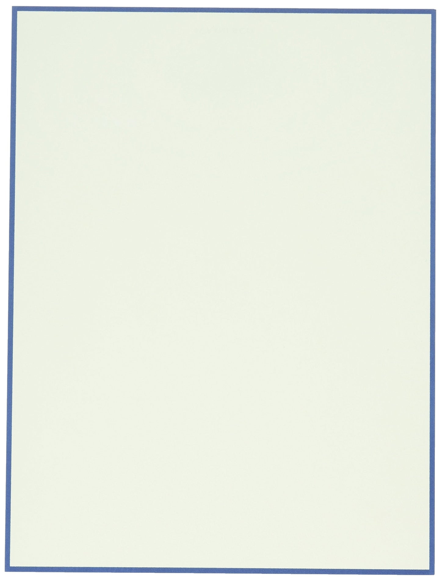 Blue-bordered ecruwhite letter sheets