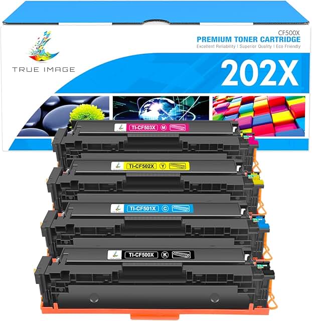 Color toner cartridge set for laser printers