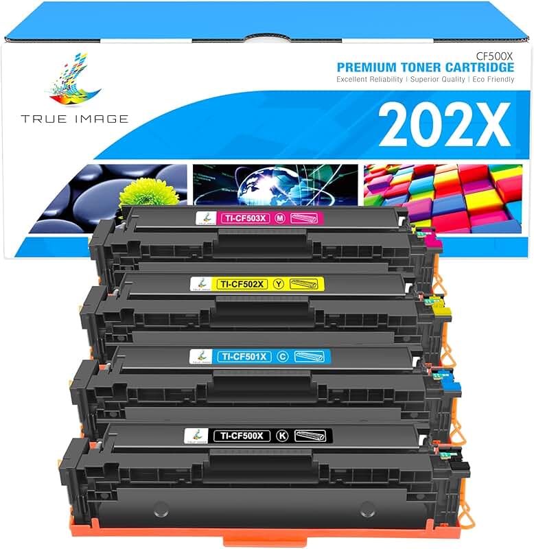 Color toner cartridge set for laser printers