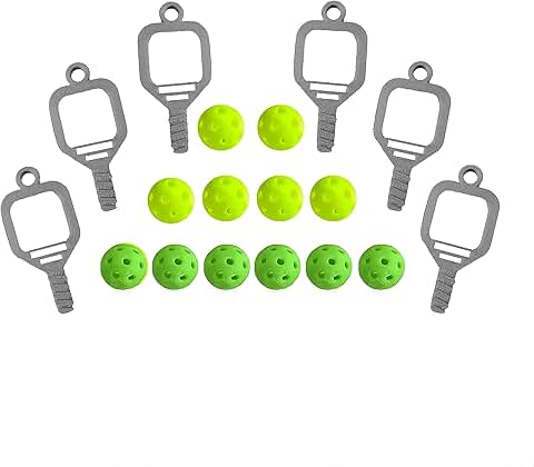 Mini Pickleball Bead and Paddle Charm Crafting Set