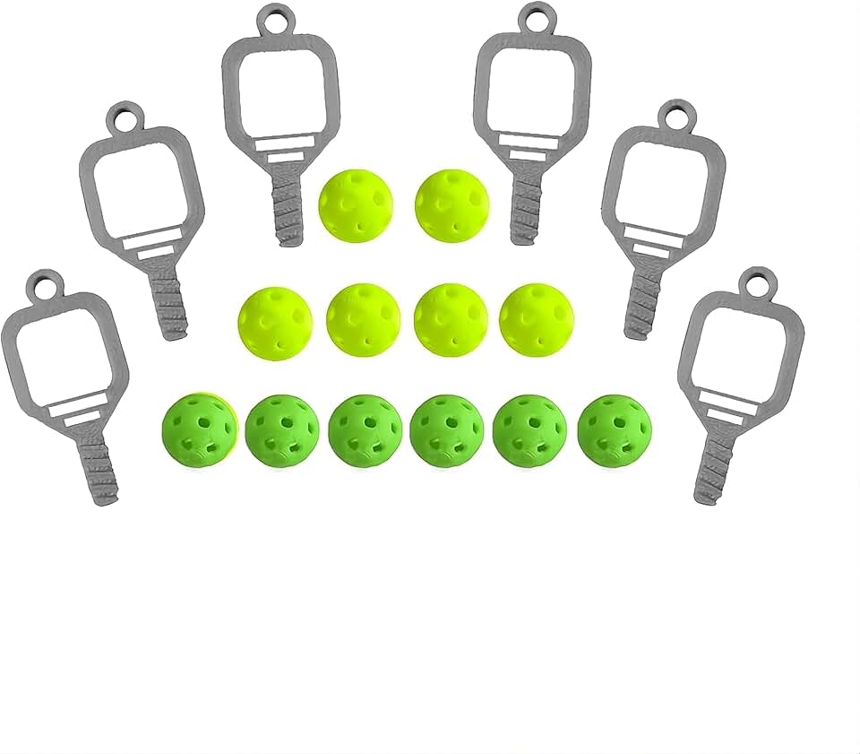 Mini Pickleball Bead and Paddle Charm Crafting Set