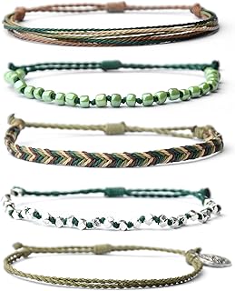 Bohemian Starfish Silver Beaded Waterproof Rope Bracelet