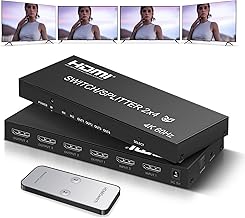 4K HDMI Switch Splitter 2 in 4 Out with Remote