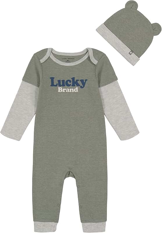 Baby Boys Two-Piece Coverall Set