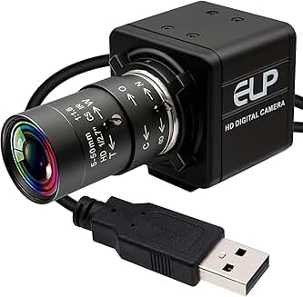8MP USB Camera with Manual Zoom and Focus