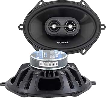 6x8 3-Way Coaxial Car Speakers, 280W, Full Range