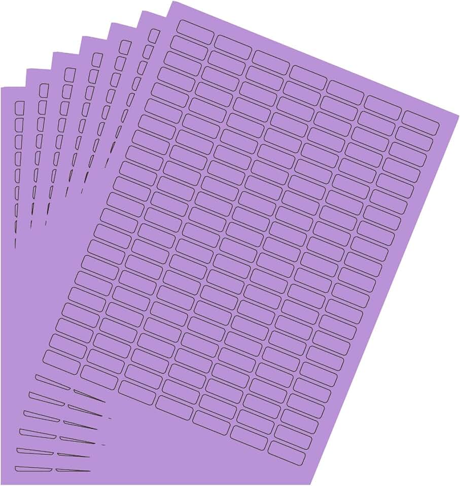Purple Printable Sticker Sheets for Printers, 1078 Pack