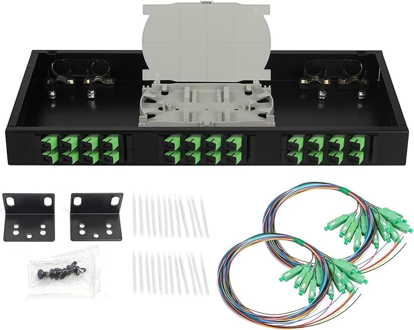 24-Port Rack Mount Enclosure with Splice Tray