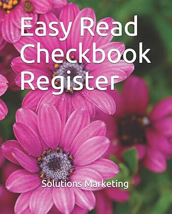 Large Print 7-Column Checkbook Register for Personal Accounts