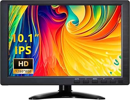 10.1 Inch Portable CCTV Monitor with Speakers and Multiple Inputs