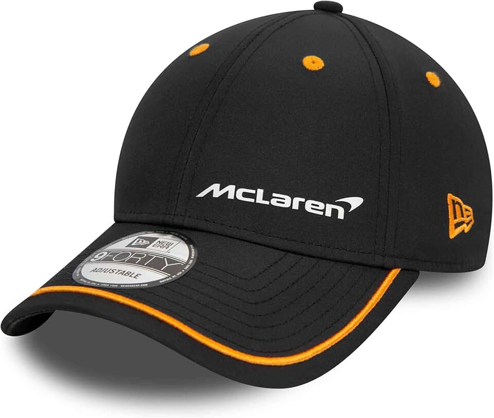 Men's Black 940 Mclaren Contrast Piping Baseball Cap
