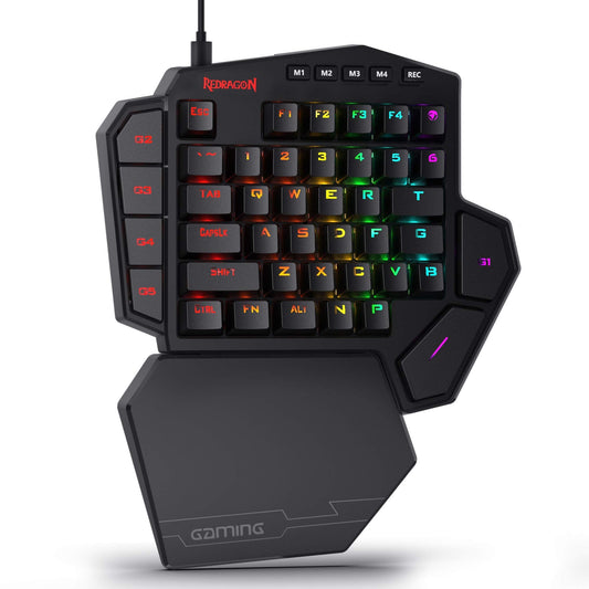 K585 DITI one-handed RGB gaming keyboard with 42 keys