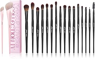 Pink Foundation and Eye Makeup Brush Set