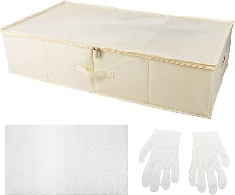 Large Wedding Dress Storage Box with Tissue Paper and Gloves