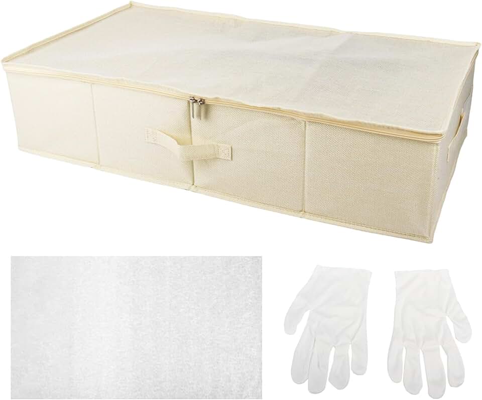 Large Wedding Dress Storage Box with Tissue Paper and Gloves