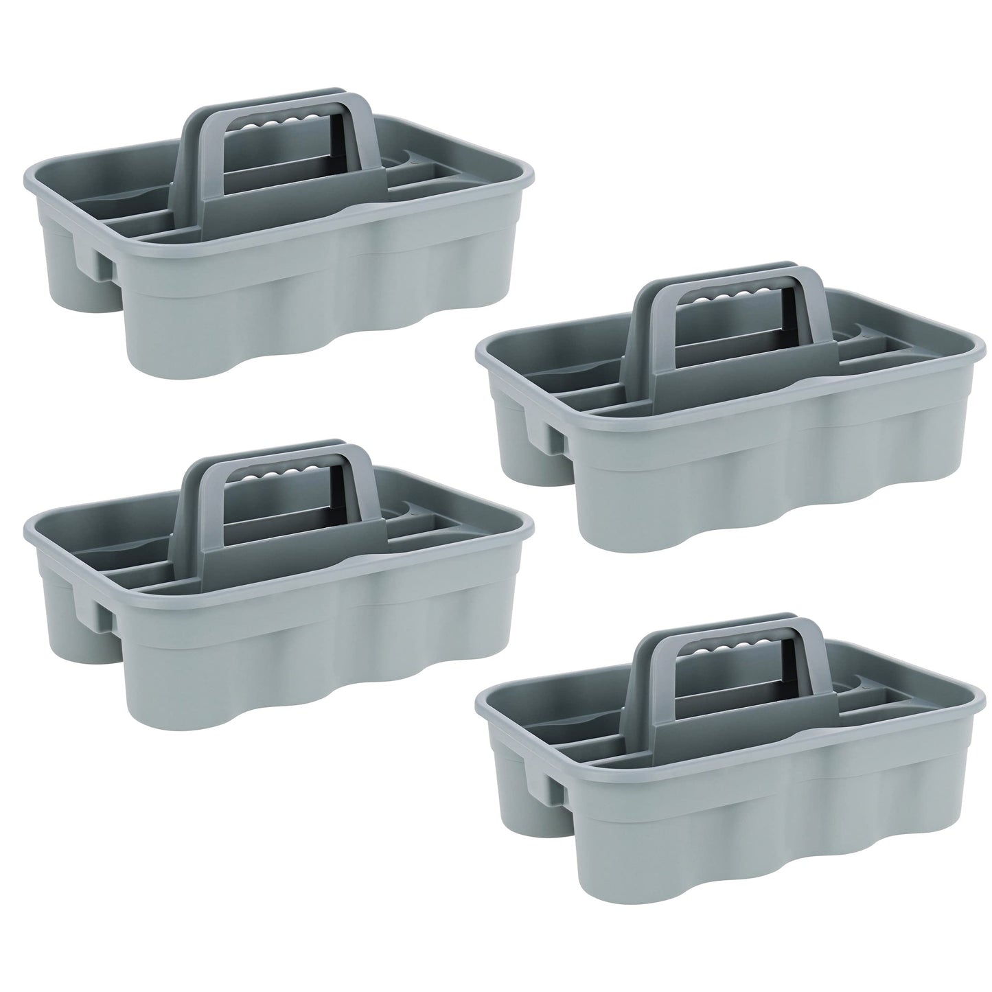 Cleaning Supplies Organizer Cleaning Caddies  4pk Bathroom Cleaning Caddy with Handle for Janitor and Maid