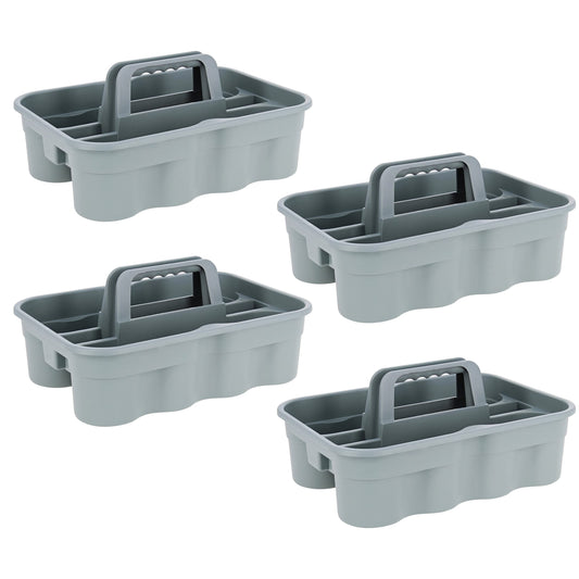 Cleaning Supplies Organizer Cleaning Caddies  4pk Bathroom Cleaning Caddy with Handle for Janitor and Maid