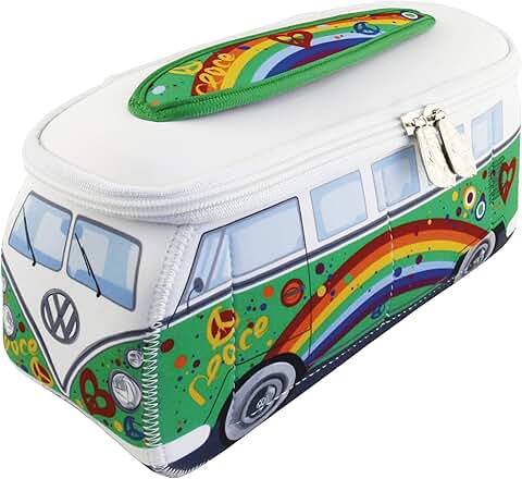 Neoprene Travel Bag with Bus Design, Green