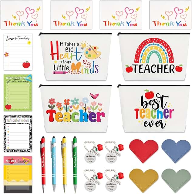 24-Piece Teacher Appreciation Gift Set with Sticky Notes and Accessories