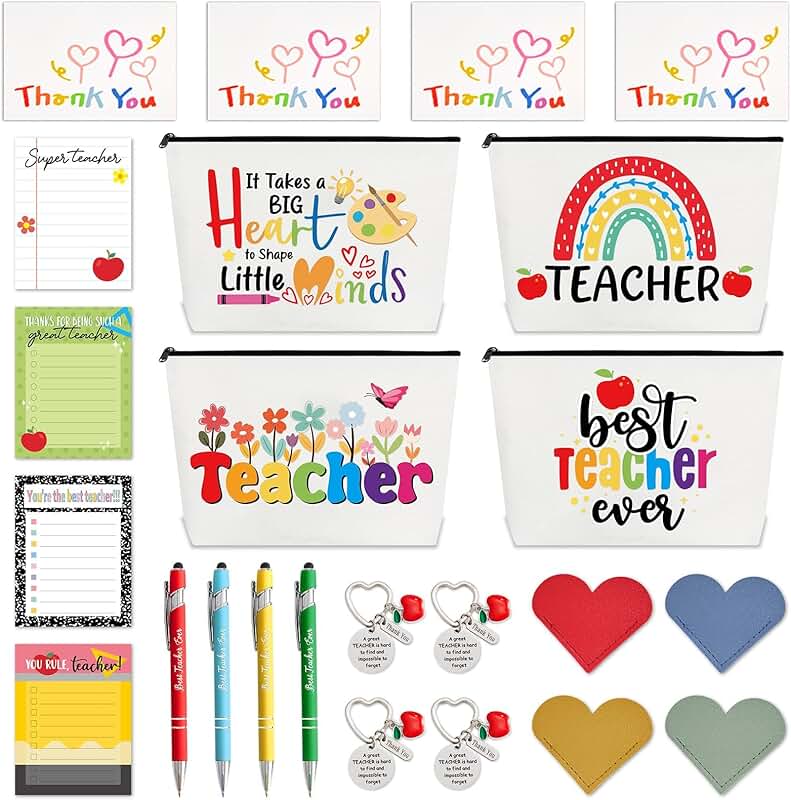 24-Piece Teacher Appreciation Gift Set with Sticky Notes and Accessories