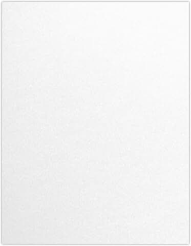 8.5" x 11" Crystal Metallic Cardstock, 50 Sheets