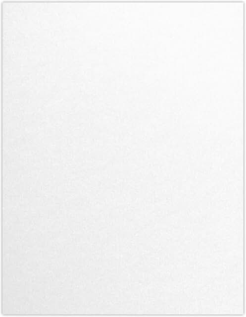 8.5" x 11" Crystal Metallic Cardstock, 50 Sheets