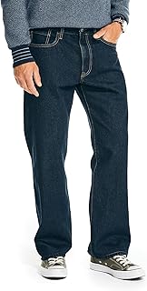 Men's Loose Fit Five Pocket Jeans