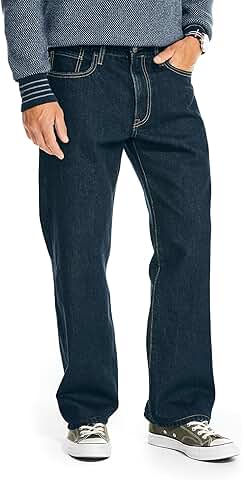 Men's Loose Fit Five Pocket Jeans