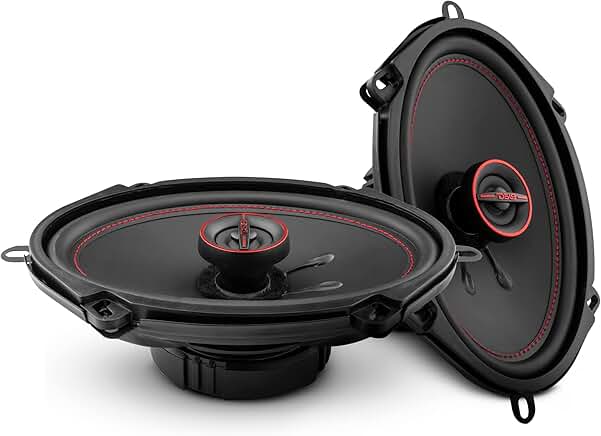 5x7 2-Way Coaxial Car Speakers, 150W, 4 Ohm, Pair