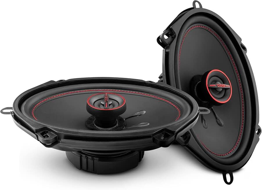 5x7 2-Way Coaxial Car Speakers, 150W, 4 Ohm, Pair